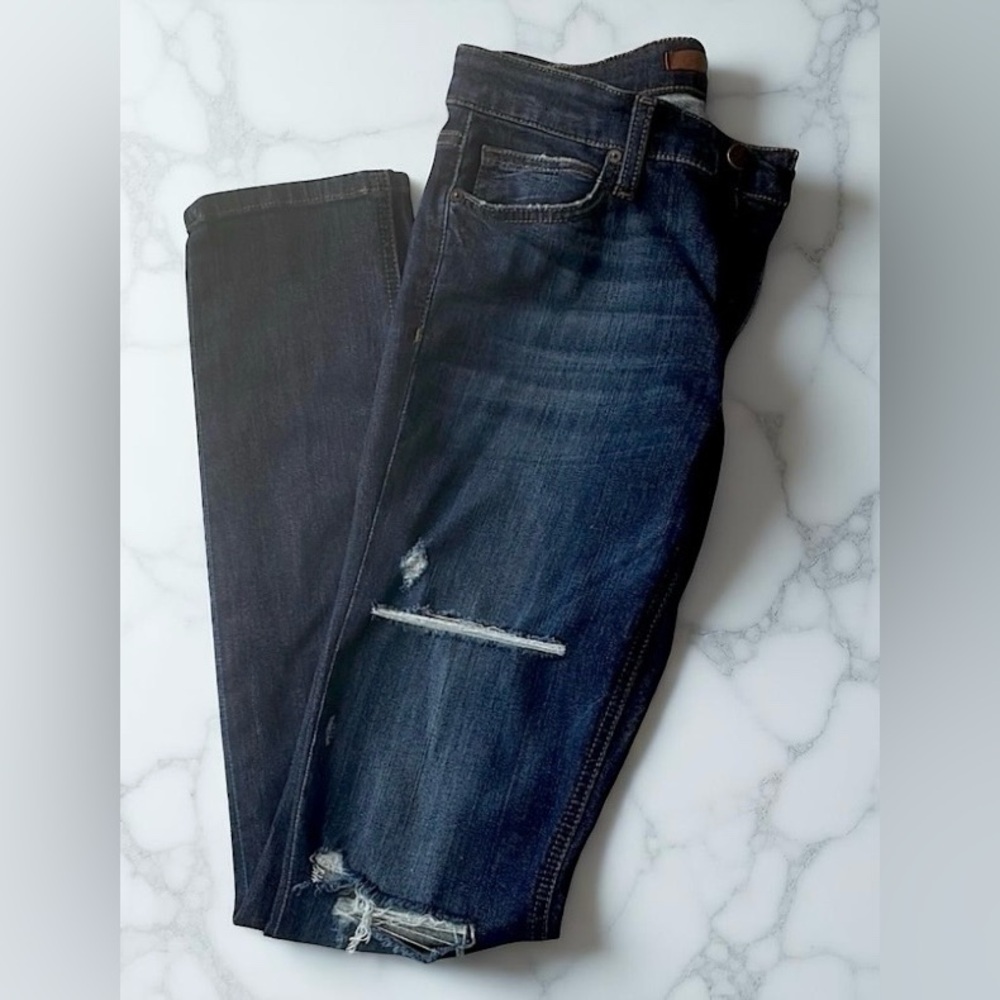 Joe's Jeans Blue Skinny Denim with Distressed Accents
